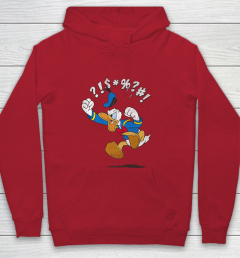 Disney Mickey And Friends Donald Angry Jump Youth Hoodie 7