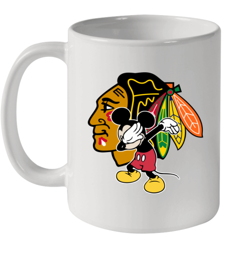 Chicago Blackhawks NHL Hockey Dabbing Mickey Disney Sports Ceramic Mug 11oz