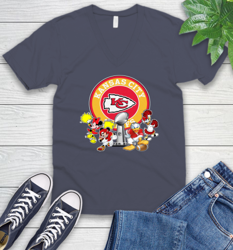 Kansas City Chiefs super bowl 2019 2020 mickey mouse minnie mouse donald duck daisy duck football shirt 56