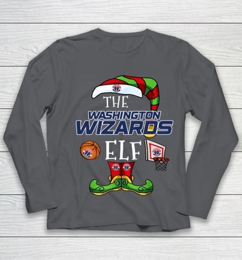 Washington Wizards Christmas ELF Funny NBA Youth Long Sleeve 6