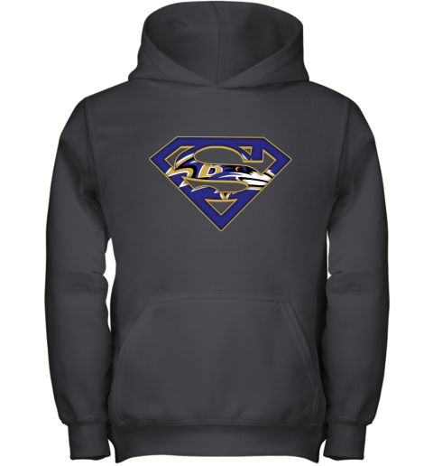 We Are Undefeatable The Baltimore Ravens x Superman NFL Youth Hoodie
