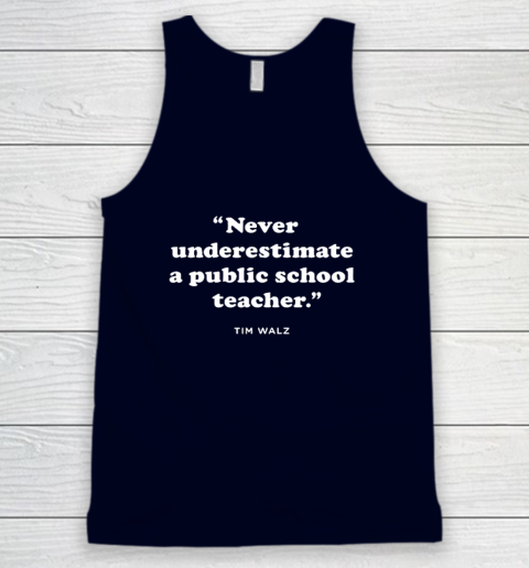 Never Underestimate a Public School Teacher  KAM47A 4 USA Tank Top 2