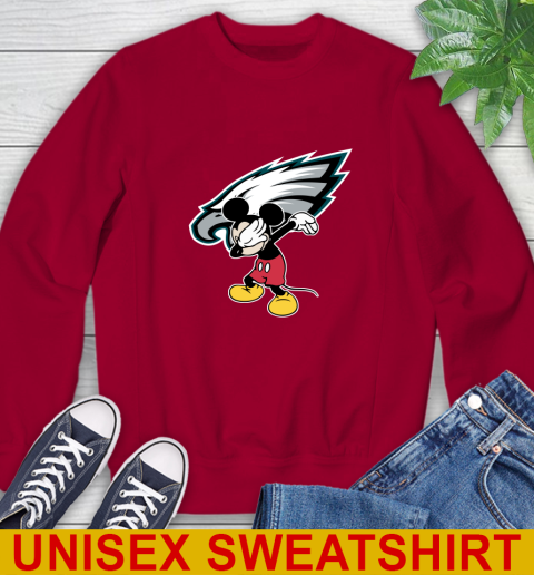 Philadelphia Eagles NFL Football Dabbing Mickey Disney Sports Sweatshirt 7