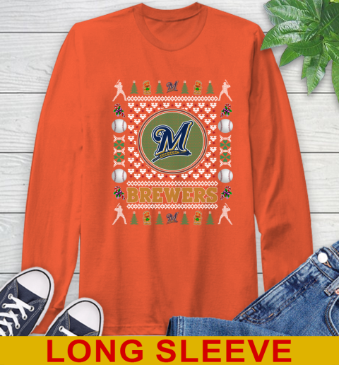 Milwaukee Brewers Merry Christmas MLB Baseball Loyal Fan Long Sleeve T-Shirt 4
