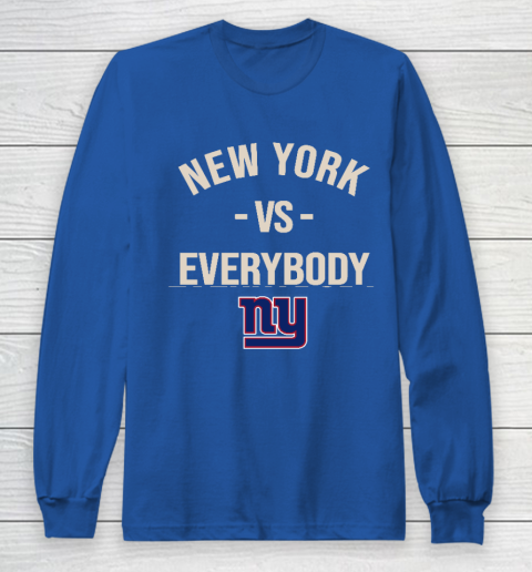 New York Giants Vs Everybody Long Sleeve T-Shirt 6