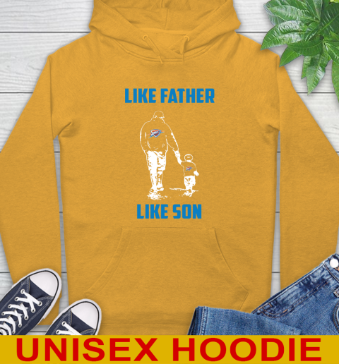 Oklahoma City Thunder NBA Basketball Like Father Like Son Sports Hoodie 2