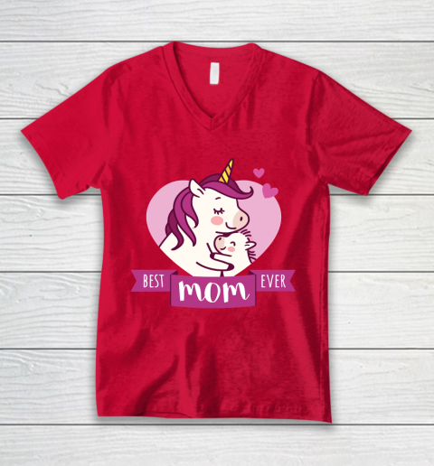 Mother's Day Funny Gift Ideas Apparel  Best Mom Ever T Shirt V-Neck T-Shirt 6