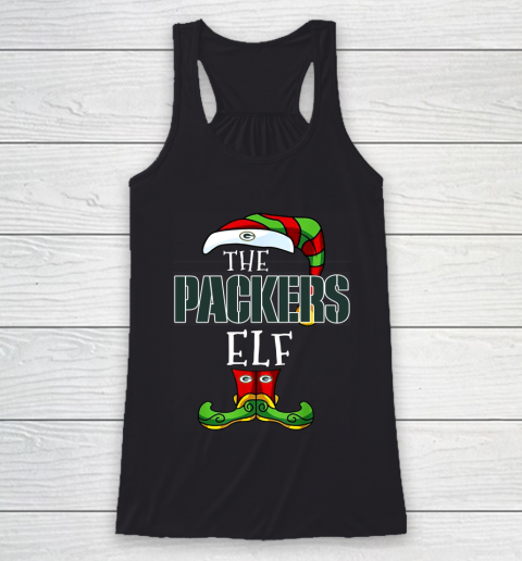 Green Bay Packers Christmas ELF Funny NFL Racerback Tank
