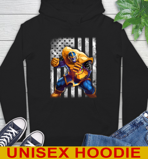 NBA Basketball Toronto Raptors Thanos Marvel American Flag Shirt Hoodie