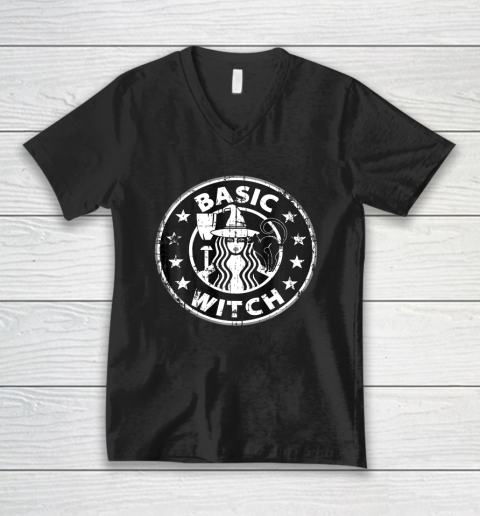 Basic Witch Halloween Vintage Style T Shirt T Shirt.3YSOT0UPCK V-Neck T-Shirt
