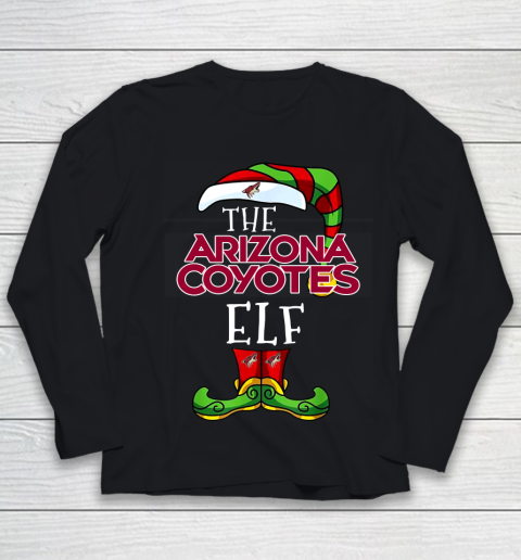 Arizona Coyotes Christmas ELF Funny NHL Youth Long Sleeve