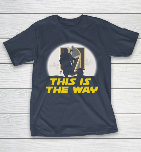 Vegas Golden Knights NHL Ice Hockey Star Wars Yoda And Mandalorian This Is The Way T-Shirt 3