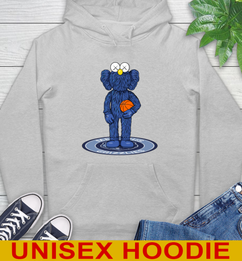 NBA Basketball Memphis Grizzlies Kaws Bff Blue Figure Shirt Hoodie - Image 7