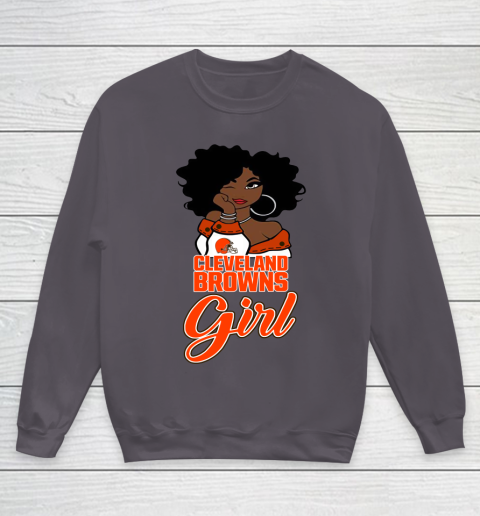 Cleveland Browns Girl NFL Youth Sweatshirt 6
