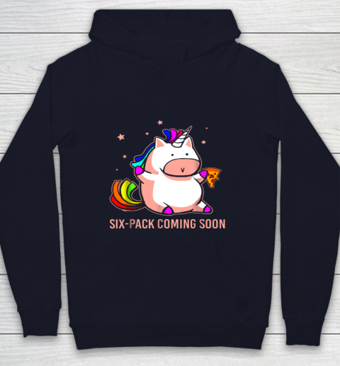 Unicorn Six Pack Funny Cute Shirt Coming Soon Fat Unicorn Youth Hoodie 2