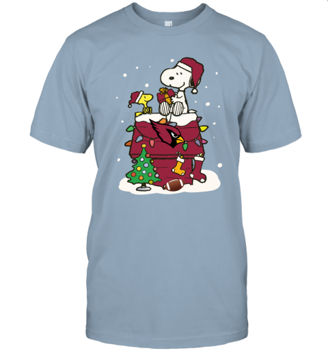 wrxs a happy christmas with arizona cardinals snoopy jersey t shirt 60 front light blue
