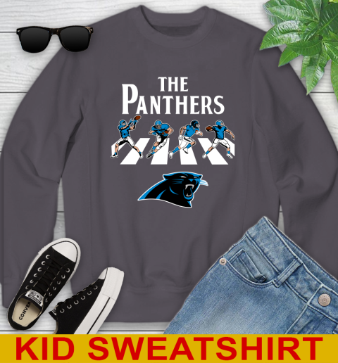 NFL Football Carolina Panthers The Beatles Rock Band Shirt Youth Sweatshirt 5