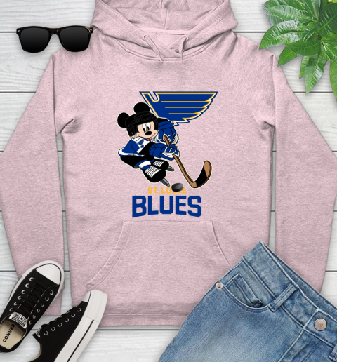 NHL St.Louis Blues Mickey Mouse Disney Hockey T Shirt Youth Hoodie 10