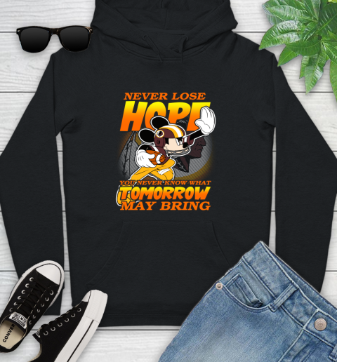 Washington Redskins NFL Football Mickey Disney Never Lose Hope Youth Hoodie