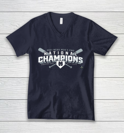 Mississippi State National Championship 2021 V-Neck T-Shirt 2