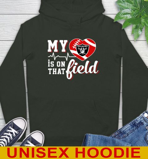 NFL My Heart Is On That Field Football Sports Oakland Raiders Hoodie 13 NFL My Heart Is On That Field Football Sports Oakland Raiders Hoodie - Image 13