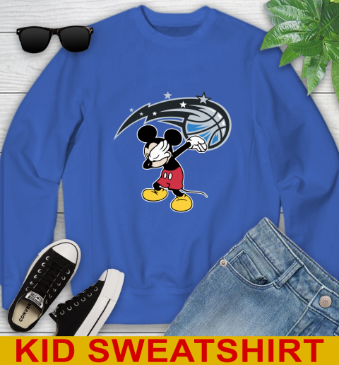 Orlando Magic NBA Basketball Dabbing Mickey Disney Sports Youth Sweatshirt 7