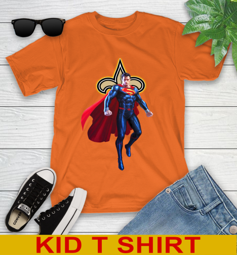 NFL Superman DC Sports Football New Orleans Saints Youth T-Shirt 7