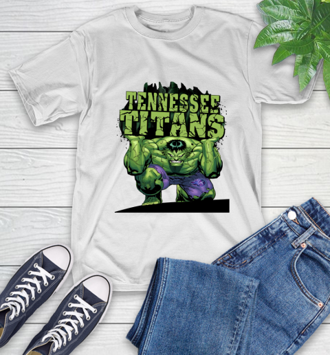 Tennessee Titans NFL Football Incredible Hulk Marvel Avengers Sports T-Shirt