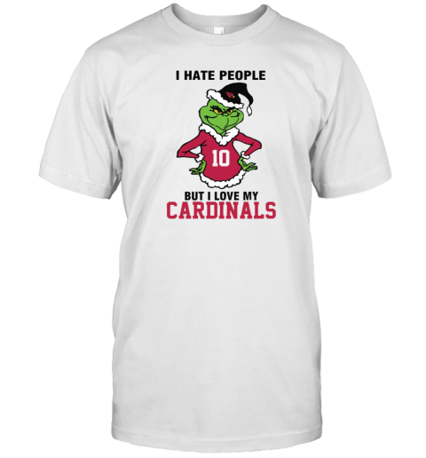 I Hate People But I Love My Cardinals Arizona Cardinals NFL Teams T-Shirt