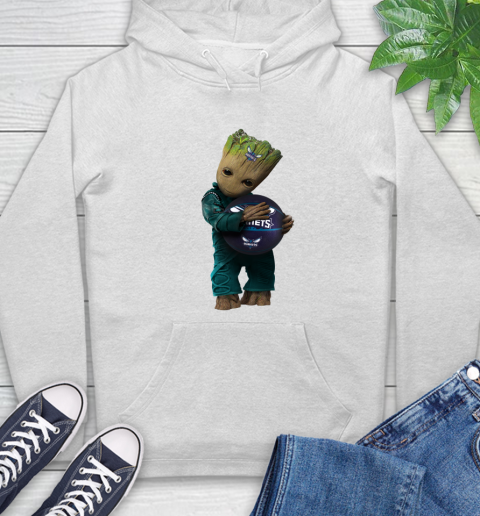 NBA Groot Guardians Of The Galaxy Basketball Sports Charlotte Hornets Hoodie