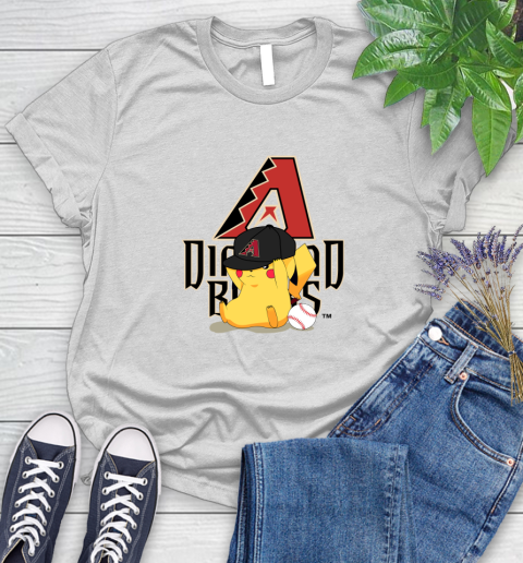 MLB Pikachu Baseball Sports Arizona Diamondbacks Women's T-Shirt
