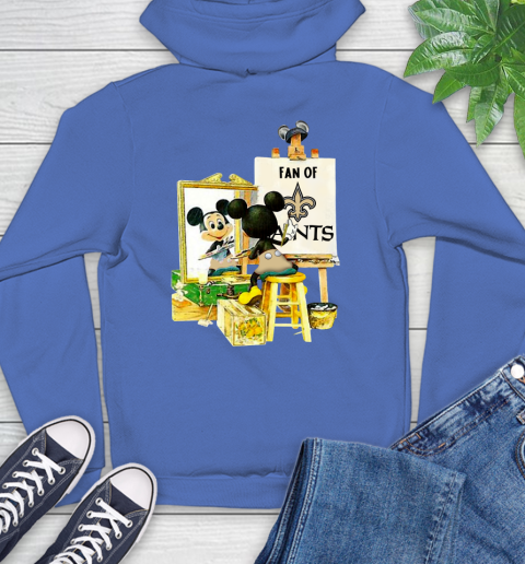 NFL Football New Orleans Saints Mickey Drawing Shirt 22