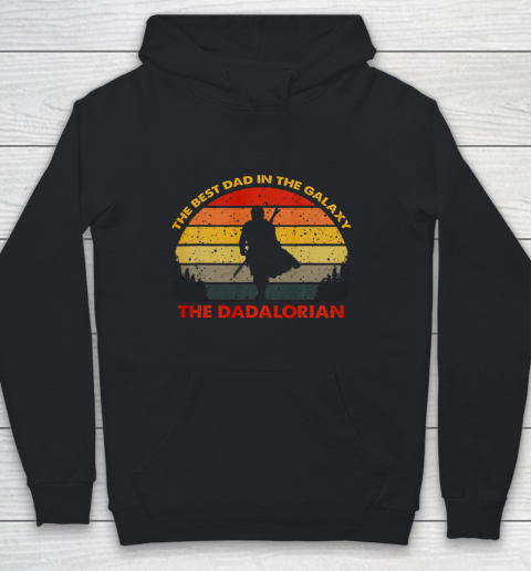 Retro The Dadalorian Graphic Father s Day Tees Vintage Best Youth Hoodie
