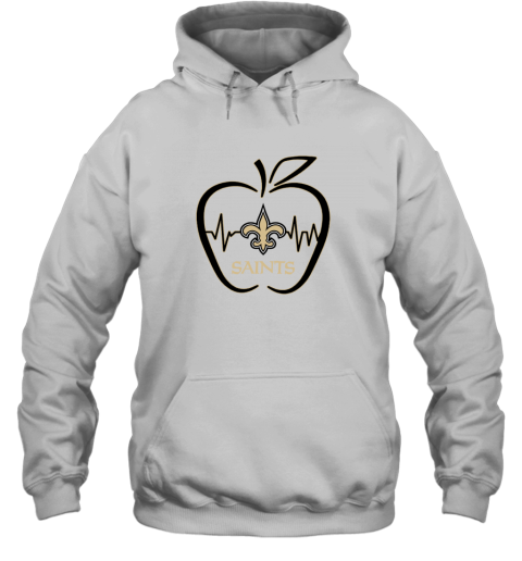 Apple Heartbeat Teacher Symbol New Orleans Saints