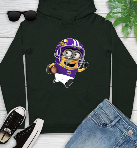 NFL Minnesota Vikings Minions Disney Football Sports Youth Hoodie 13