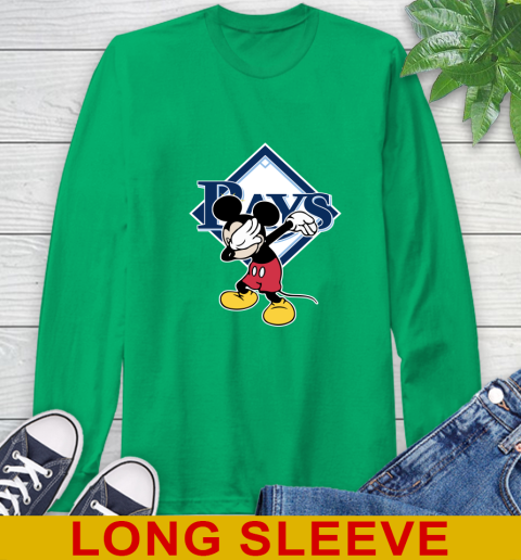 Tampa Bay Rays MLB Baseball Dabbing Mickey Disney Sports Long Sleeve T-Shirt 7