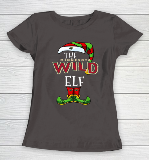 Minnesota Wild Christmas ELF Funny NHL Women's T-Shirt 7