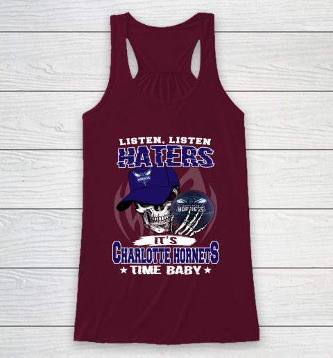 Listen Haters It is HORNETS Time Baby NBA Racerback Tank 2