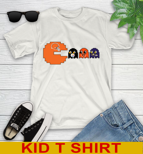 Cleveland Browns NFL Football Pac Man Champion Youth T-Shirt