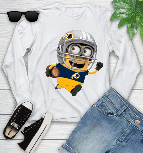 NFL Washington Redskins Minions Disney Football Sports Youth Long Sleeve