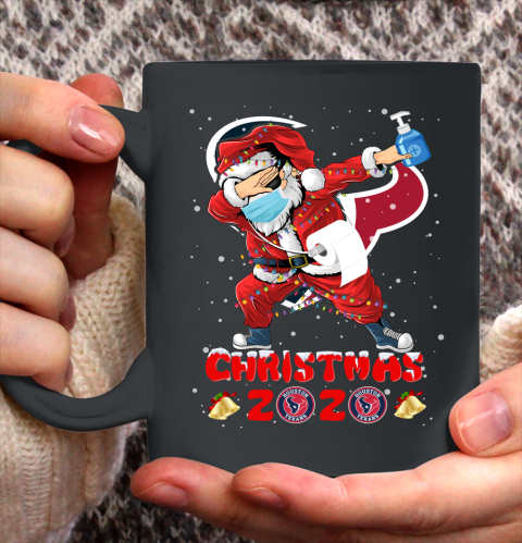Houston Texans Funny Santa Claus Dabbing Christmas 2020 NFL Ceramic Mug 11oz