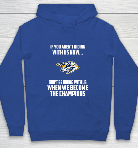 NHL Nashville Predators Hockey We Become The Champions Youth Hoodie 6