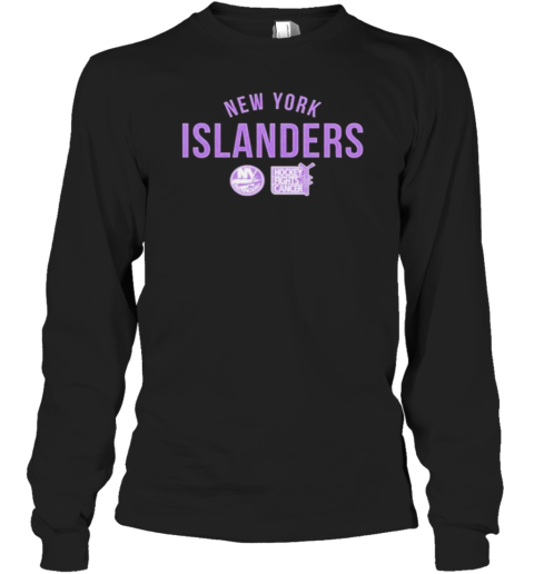 New York Islanders Richmond Resilient Hockey Fights Cancer Long Sleeve T-Shirt