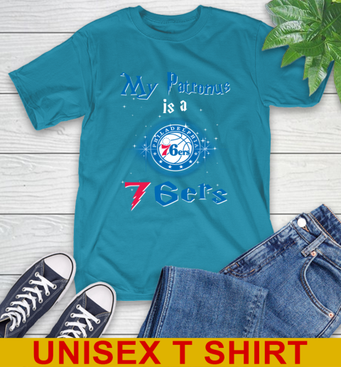 NBA Basketball Harry Potter My Patronus Is A Philadelphia 76ers T-Shirt 9
