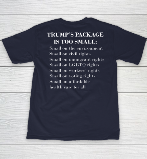 Trump Too Small (Print on front and back) Youth T-Shirt 9