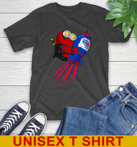 NHL Hockey New York Rangers Deadpool Minion Marvel Shirt T-Shirt