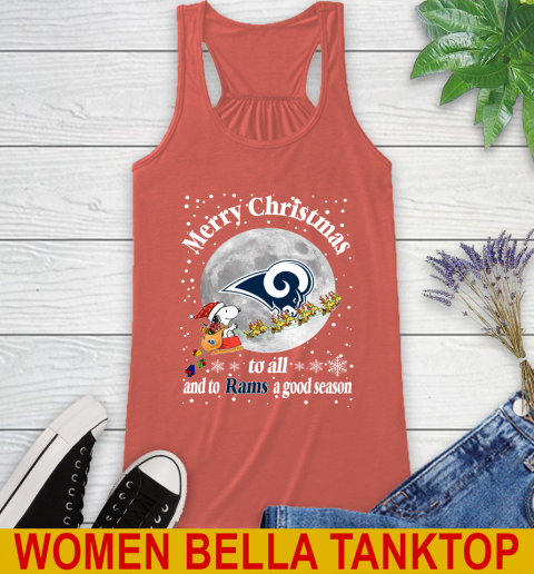 Los Angeles Rams Merry Christmas To All And To Rams A Good Season NFL Football Sports Racerback Tank 3