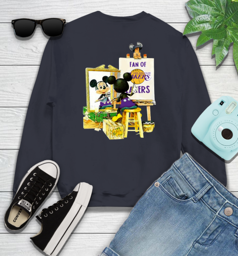 NBA Basketball Los Angeles Lakers Mickey Drawing Shirt 108 NBA Basketball Los Angeles Lakers Mickey Drawing Shirt - Image 108