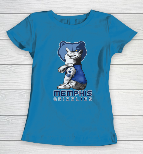 NBA Basketball My Cat Loves Memphis Grizzlies Women's T-Shirt 6