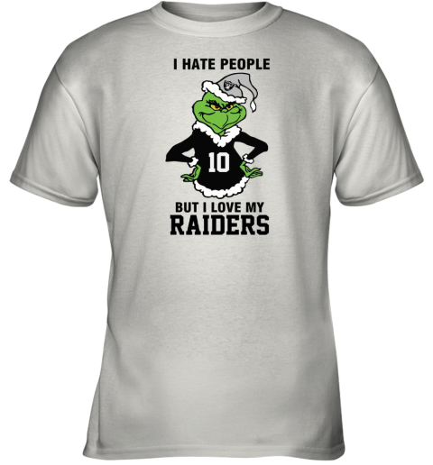 I Hate People But I Love My Raiders Las Vegas Raiders NFL Teams Youth T-Shirt